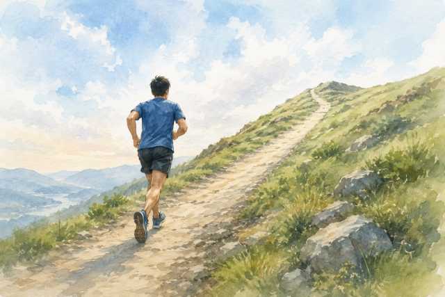 watercolor-mountain-trail-runner