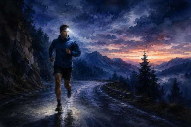 watercolor-night-mountain-road-runner-headlamp