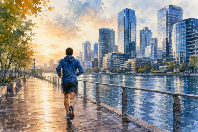 watercolor-urban-skyline-riverwalk-runner